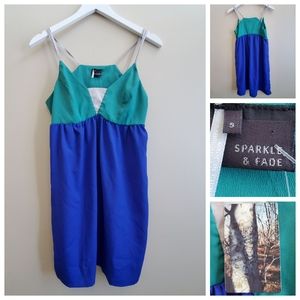 NWT Sparkle and Fade Colour Block Dress, small colour